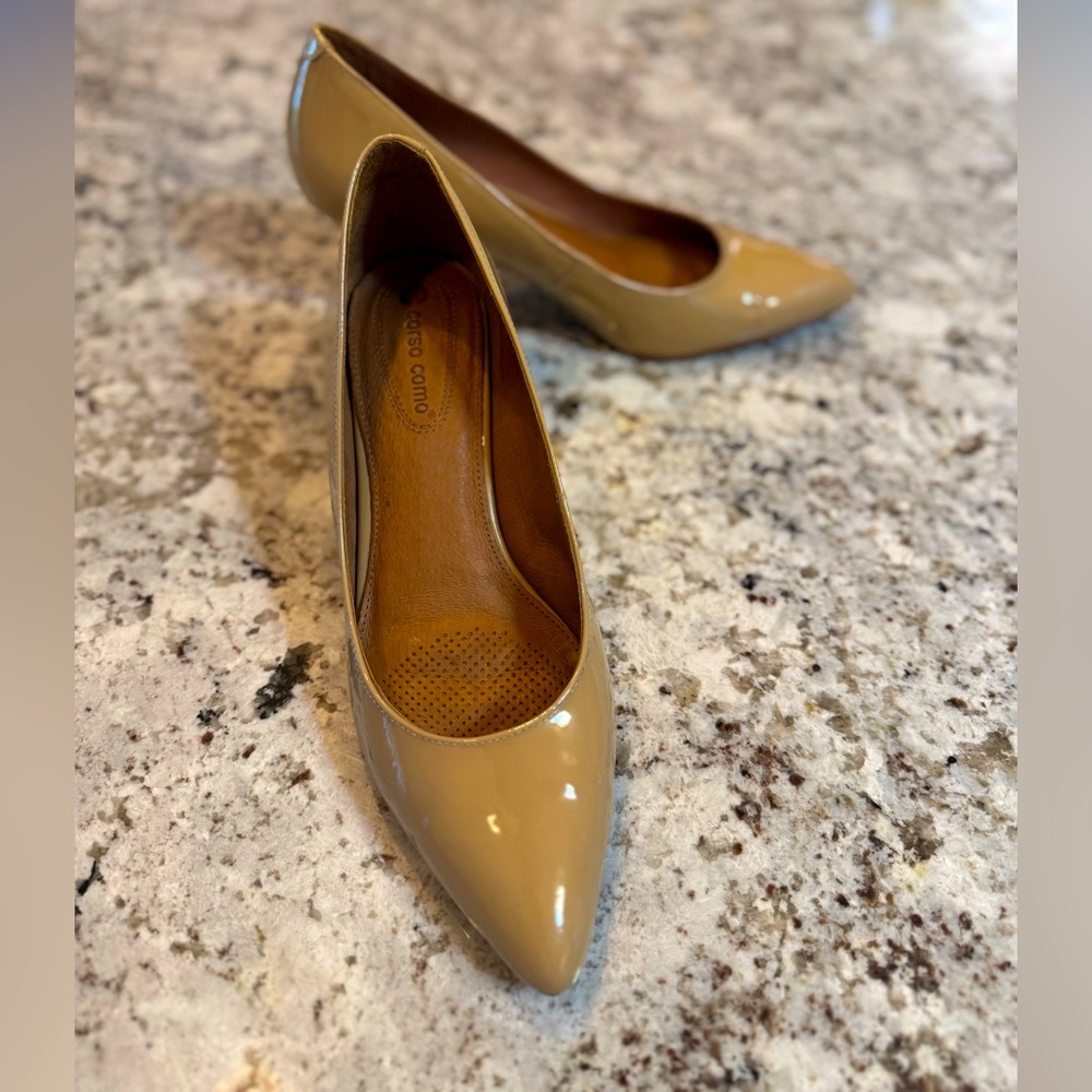 Corso‎ Como Glossy Nude Heels